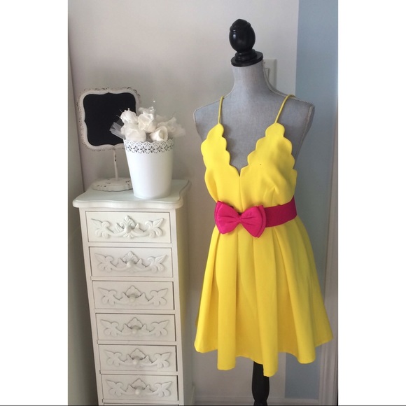 💖 Yellow dress by Hot and Delicious 💖 - Picture 3 of 3